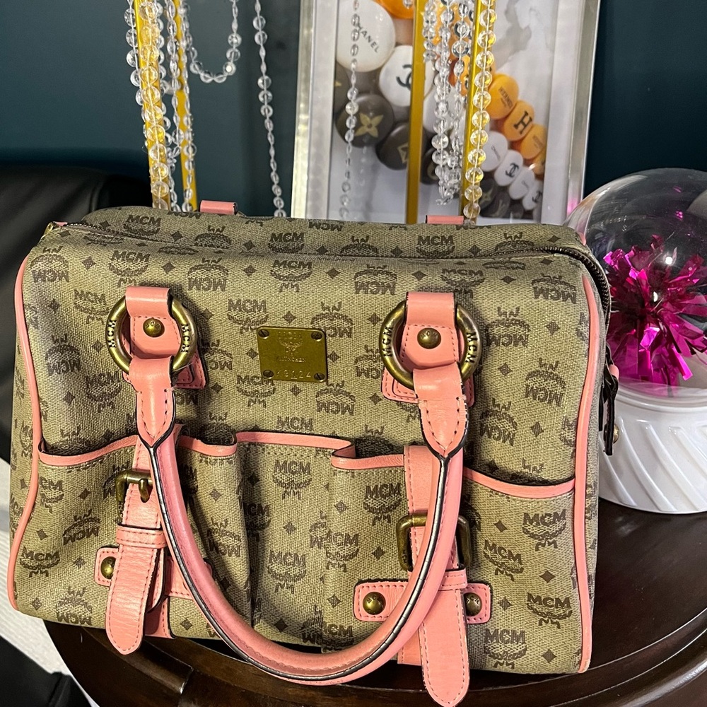 Authentic MCM Boston Bag